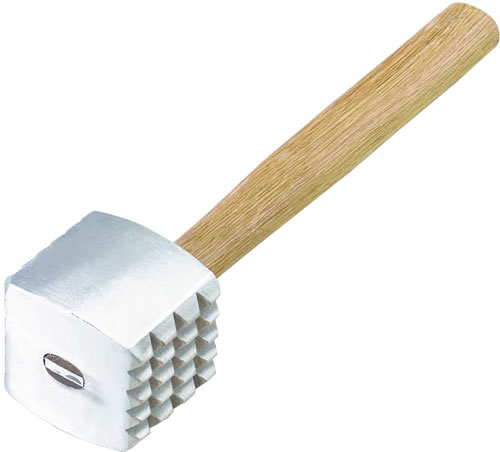 ABC Valueline - Meat Tenderizer, Aluminum Head, Wood Handle