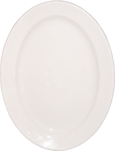 Anfora China - Platter, China, Rolled Edge, White, 12