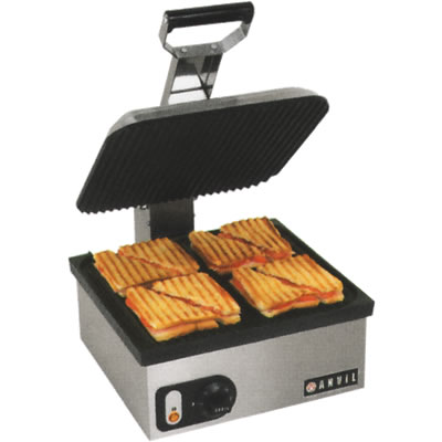 Anvil America Inc. - Electric Panini Style Non-Stick Coated Sandwich Press