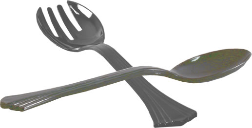 Comet - Serving Utensil, Black, Set of 9