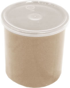 Carlisle Food Service - Crock, Classic, w/Lid, Beige, 2.7 qt