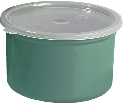 Carlisle Food Service - Crock, Classic, w/Lid, Green, 1.5 qt