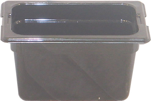 Carlisle Food Service - Food Pan, Ninth Size, Polycarbonate, Black, 4