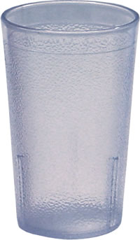 Carlisle Food Service - Tumbler, Plastic Pebbled Stacking Blue 9-1/2 oz