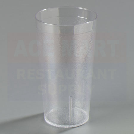 Carlisle Food Service - Tumbler, Plastic Pebbled Stacking Clear 12 oz