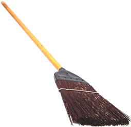 Carlisle Food Service - Broom, Heavy Duty, Metal Top, Plastic Bristle, 54