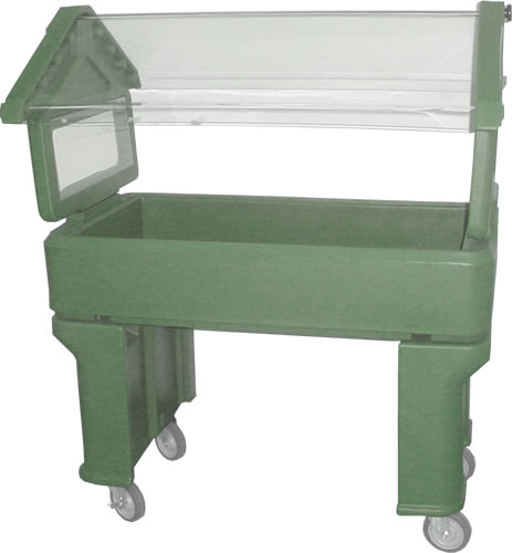 Carlisle Food Service - Salad Bar, Green, 4'