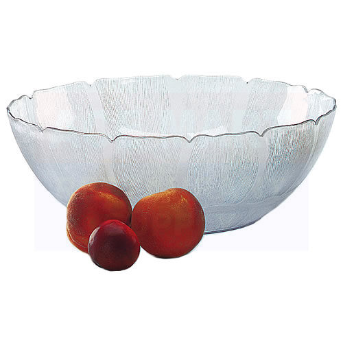 Carlisle Food Service - 12� Clear Polycarbonate Petal Mist Salad Bowl