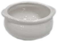 Bowl, Onion Soup, White, 12 oz