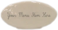 Diversified Ceramics Corp. - Menu Tag, China, White