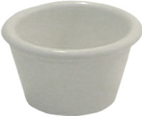 Gessner Products - Ramekin, Plastic, Bone, 1-1/2 oz