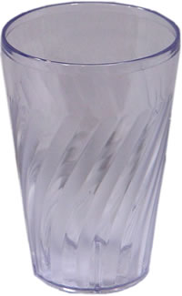 G.E.T. Enterprises Inc. - Tumbler, Plastic Tahiti Clear 16 oz