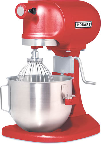 Hobart Corp. - Mixer, Countertop, Red, 5 qt