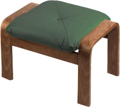 Holsag Canada - Oak Finish Ottoman with 