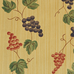 Marko By Carlisle - Gold Tuscan Grape Vinyl Tablecloth Roll