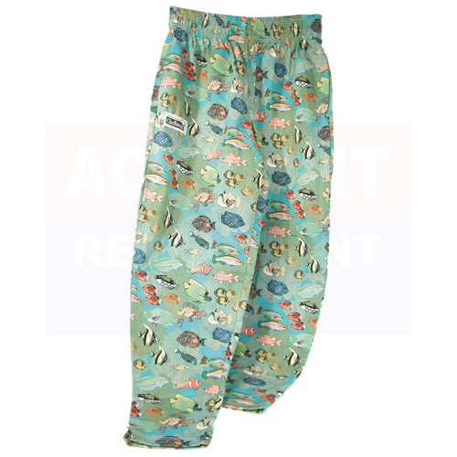 Chefwear - Chef Pants, Tropical Fish, X-Large