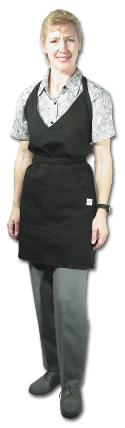 Best Value Textiles - Black 1 Pocket Tuxedo Apron