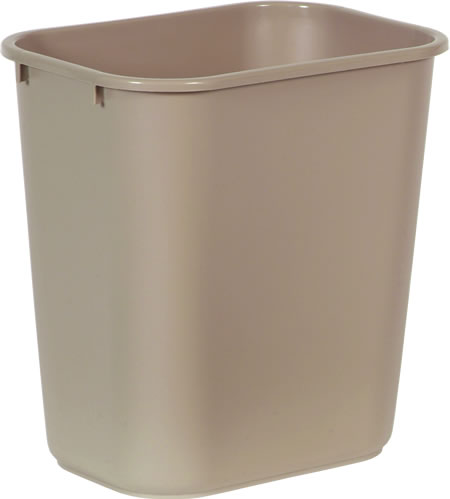 Newell Rubbermaid Inc. - Wastebasket, Medium 28 qt Beige