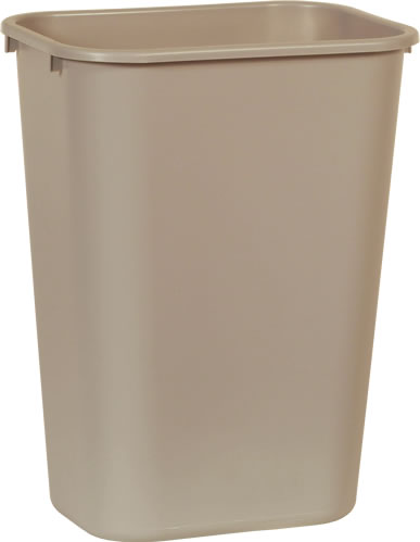 Newell Rubbermaid Inc. - Waste Basket, Beige, 41-1/4 qt