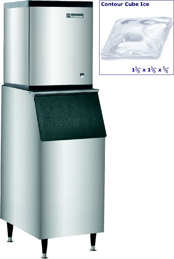 Scotsman - Ice Machine, Cube, Modular, 260 lb.Maker w/275 lb. Bin, 115v