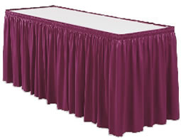 Snap Drape Inc. - Table Skirting, Banquet Burgundy 21ft.