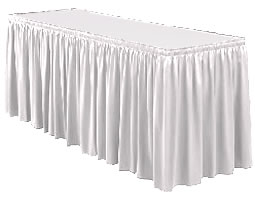 Snap Drape Inc. - Table Skirting, Banquet White 21ft.