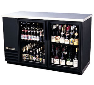 True Manufacturing Inc. - Cooler, Back Bar, 2 Door Glass