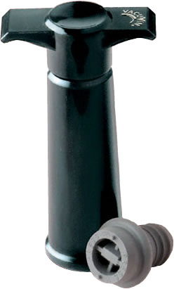 VacuVin - Wine Saver, w/Stopper Valves, Black