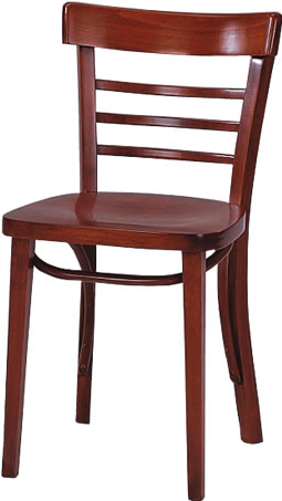 Waymar Industries - Chair, Ladderback, Deep Red Finish