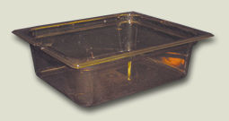 Carlisle Food Service - Food Pan, Half Size, High Heat, Polysulfone, Amber, 4