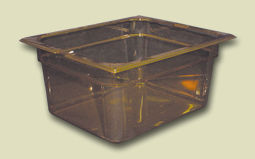 Carlisle Food Service - Food Pan, Half Size, High Heat, Polysulfone, Amber, 6