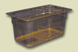 Carlisle Food Service - Food Pan, Third Size, High Heat, Polysulfone, Amber, 6